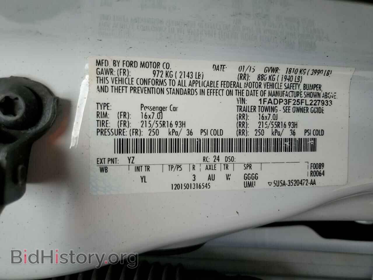 2015 FORD FOCUS - VIN: 1FADP3F25FL227933 - Фото 12