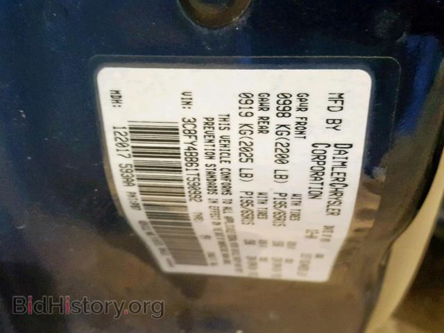 2001 CHRYSLER PT CRUISER - VIN: 3C8FY4BB61T590992 - Фото 10