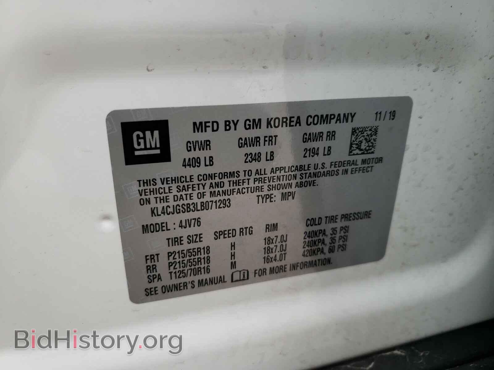 2020 BUICK ENCORE - VIN: KL4CJGSB3LB071293 - Photo 10