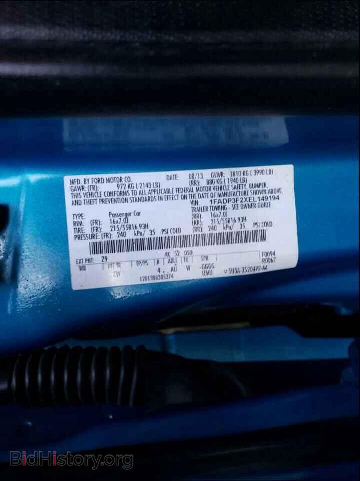 2014 FORD FOCUS - VIN: 1FADP3F2XEL149194 - Photo 10