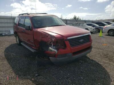 2006 Ford EXPLORER Explorer X, красный — VIN 1FMEU62E86UA27532, Copart