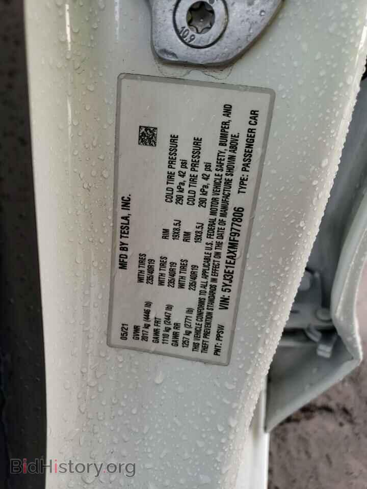 2021 TESLA MODEL 3 - VIN: 5YJ3E1EAXMF977806 - Photo 12