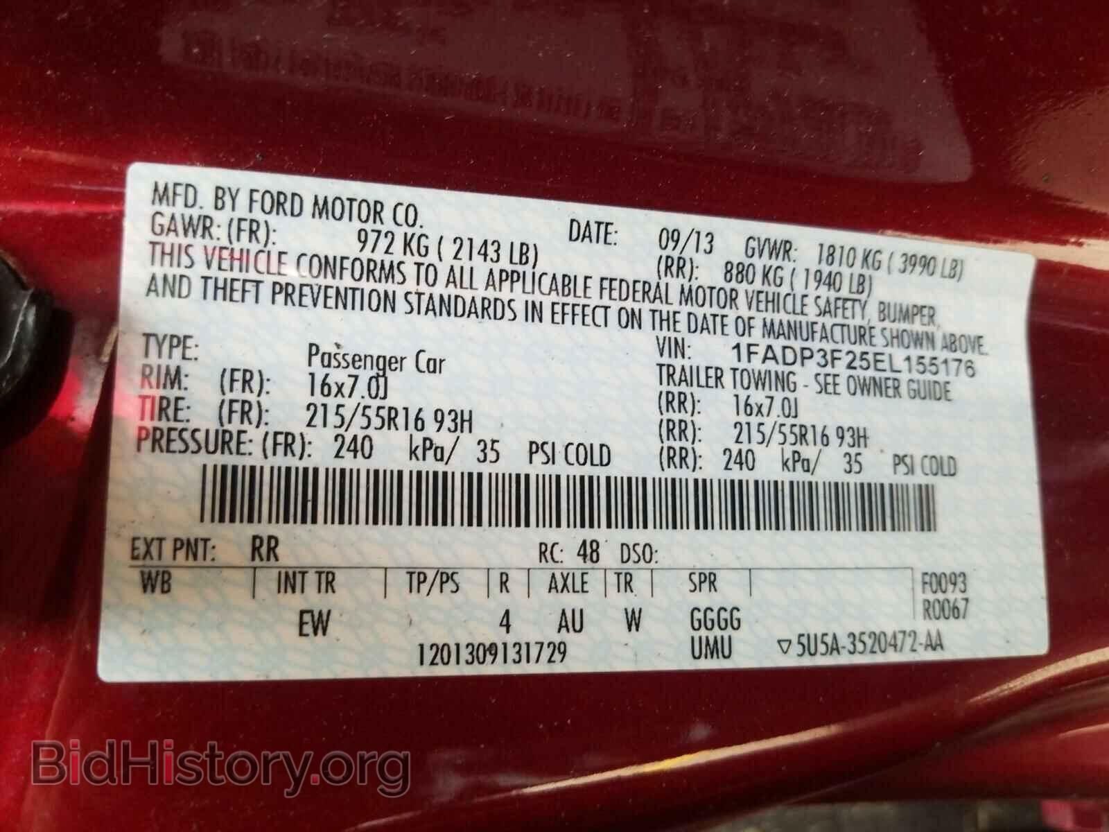 2014 FORD FOCUS - VIN: 1FADP3F25EL155176 - Photo 10