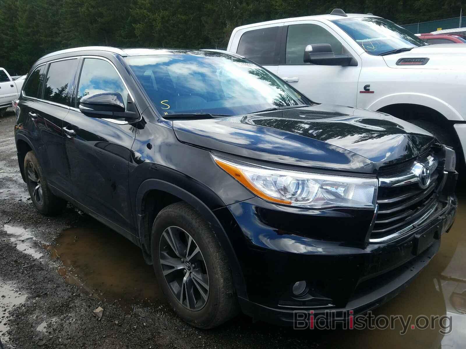 Фотография 5TDJKRFH5GS347427 - TOYOTA HIGHLANDER 2016