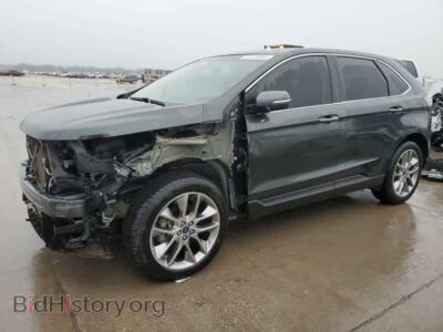 2015 Ford EDGE Titanium, зеленый — VIN 2FMPK3K98FBB03188, Copart