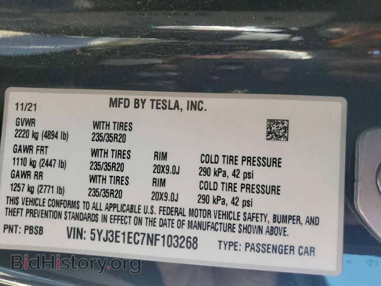 2022 TESLA MODEL 3 - VIN: 5YJ3E1EC7NF103268 - Photo 12