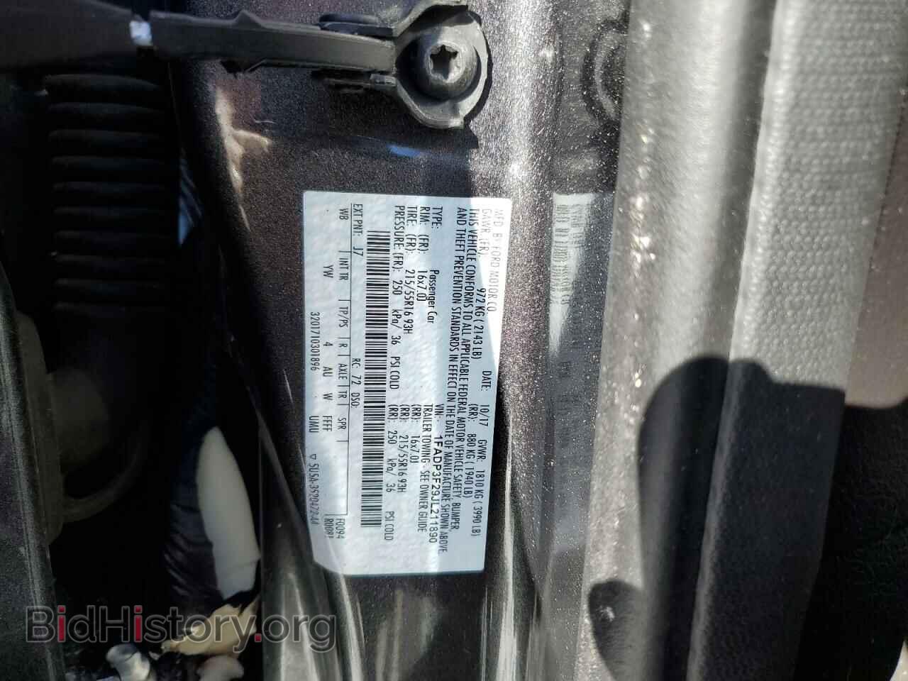 2018 FORD FOCUS - VIN: 1FADP3F29JL211890 - Фото 12