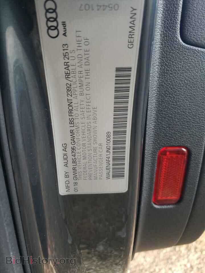 2018 AUDI A4 - VIN: WAUENAF41JN010089 - Фото 10