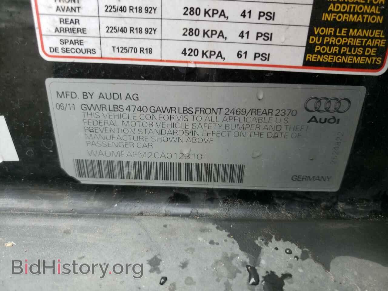 2012 AUDI A3 - VIN: WAUMFAFM2CA012310 - Photo 12
