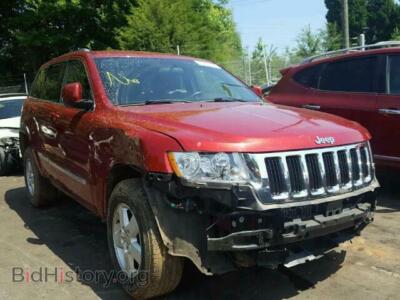 2011 Jeep CHEROKEE Grand Cher, red — VIN 1J4RR4GG7BC622713, Copart