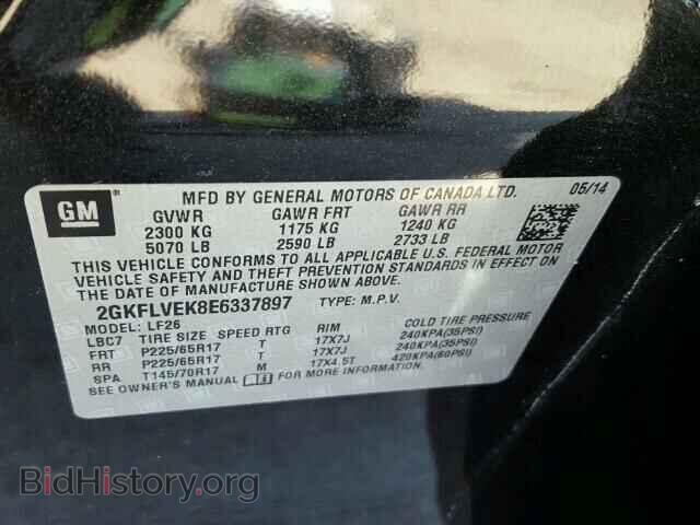 2014 GMC TERRAIN - VIN: 2GKFLVEK8E6337897 - Photo 10