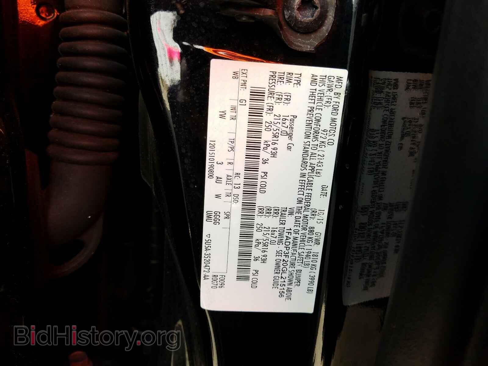 2016 FORD FOCUS - VIN: 1FADP3F20GL215156 - Photo 10