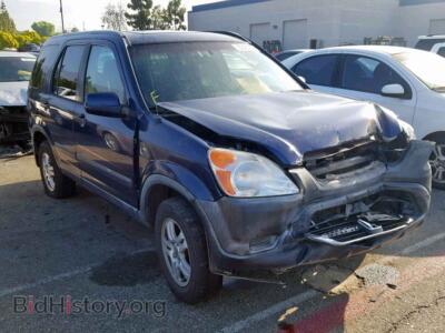 2004 Honda CR-V EX, синий — VIN JHLRD788X4C042441, Copart