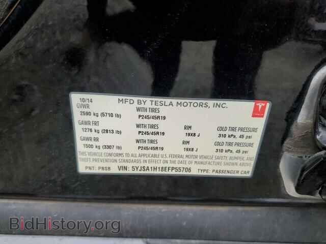 2014 TESLA MODEL S - VIN: 5YJSA1H18EFP55706 - Photo 12