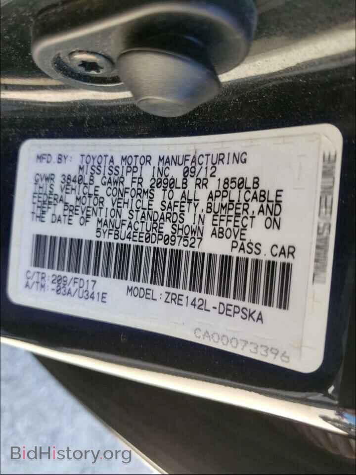 2013 TOYOTA COROLLA - VIN: 5YFBU4EE0DP097527 - Photo 10