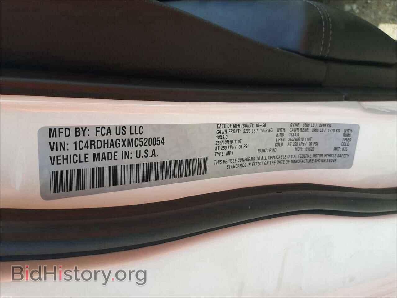 2021 DODGE DURANGO - VIN: 1C4RDHAGXMC520054 - Фото 10