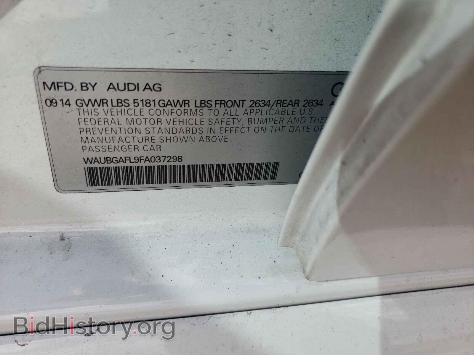 2015 AUDI S4/RS4 - VIN: WAUBGAFL9FA037298 - Фото 10