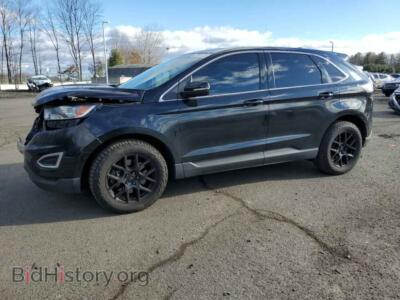 2016 Ford EDGE Edge SEL, black — VIN 2FMPK4J92GBC19267, Copart