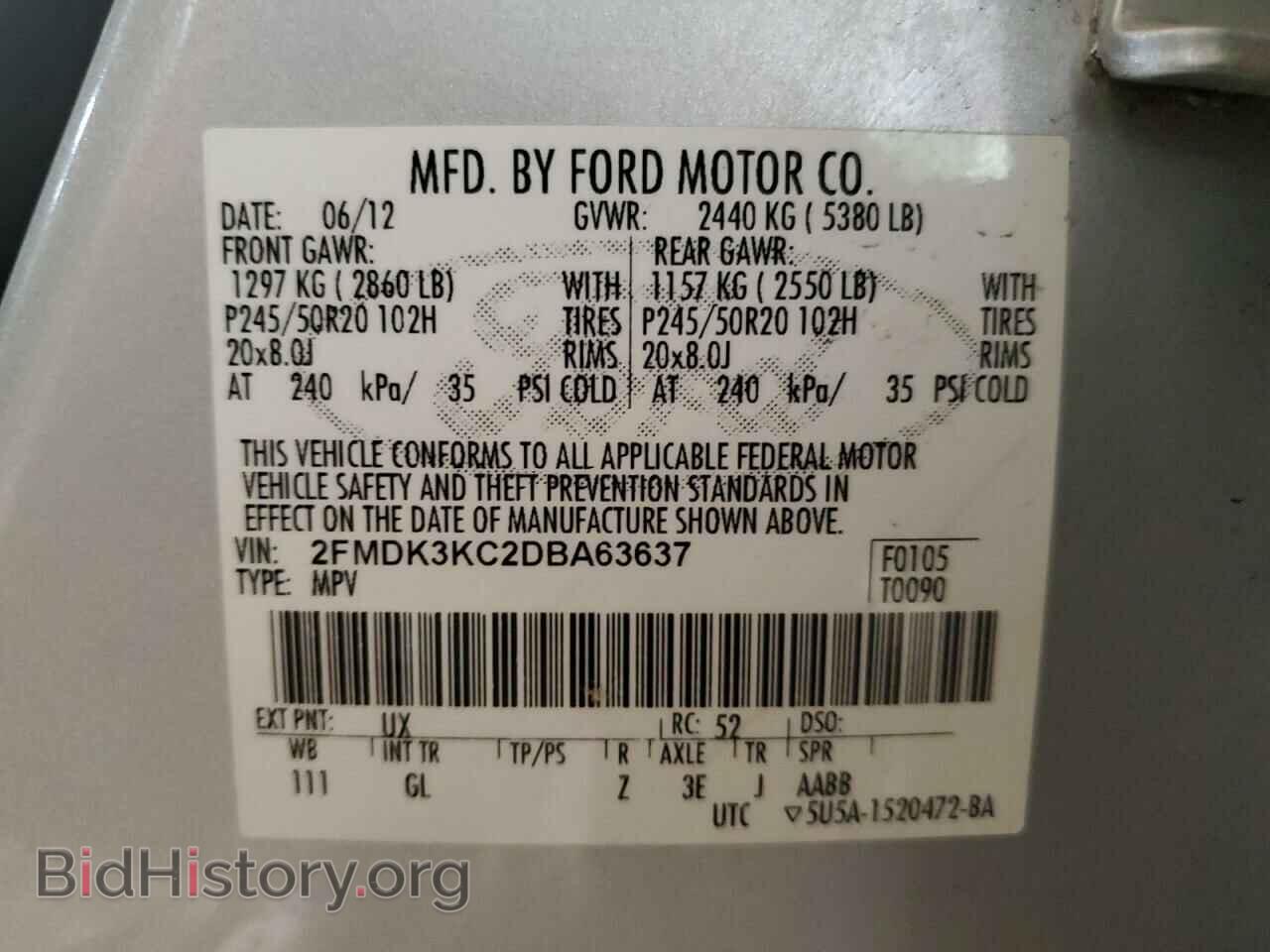 2013 FORD EDGE - VIN: 2FMDK3KC2DBA63637 - Photo 13