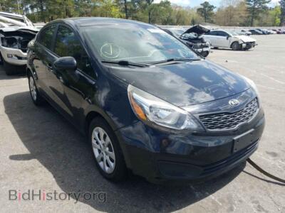 2014 Kia RIO RIO LX, black — VIN KNADM4A38E6400105, Copart