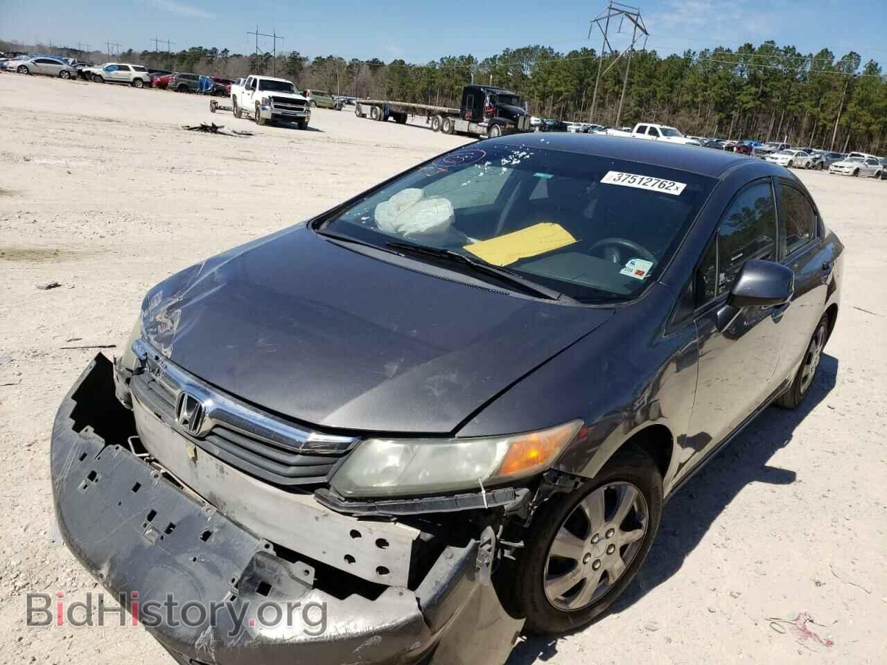 2012 HONDA CIVIC - VIN: 2HGFB2F50CH611649 - Фото 2