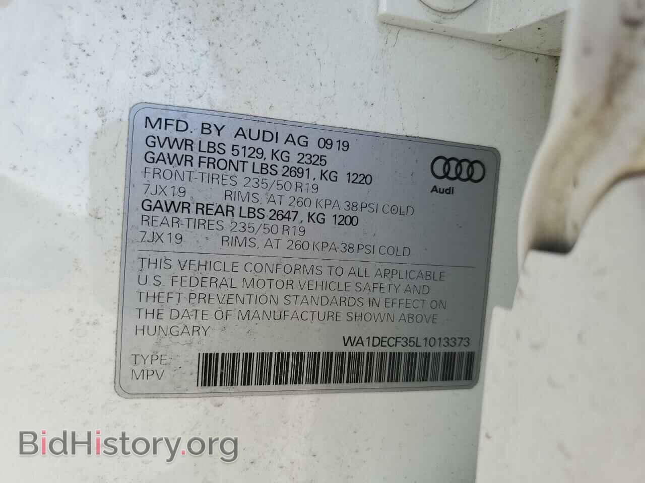 2020 AUDI Q3 - VIN: WA1DECF35L1013373 - Фото 14