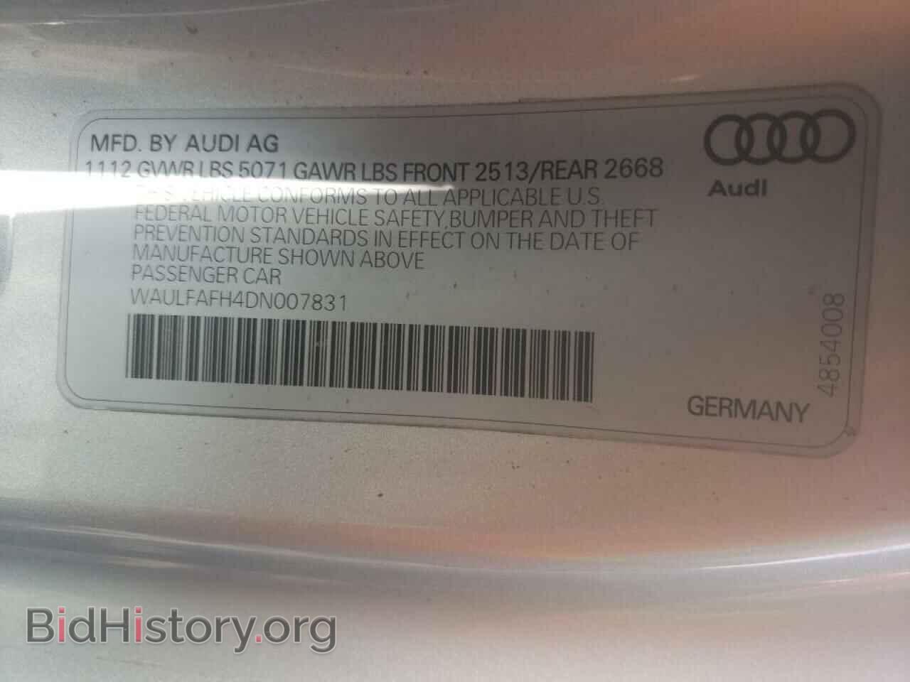 2013 AUDI A5 - VIN: WAULFAFH4DN007831 - Photo 10