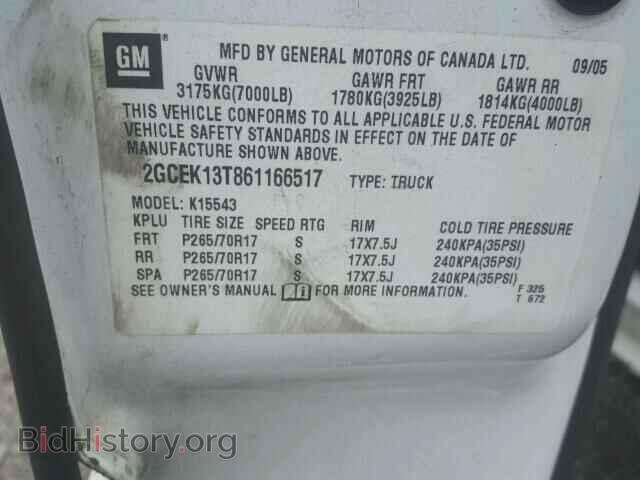 2006 CHEVROLET SILVERADO - VIN: 2GCEK13T861166517 - Фото 10