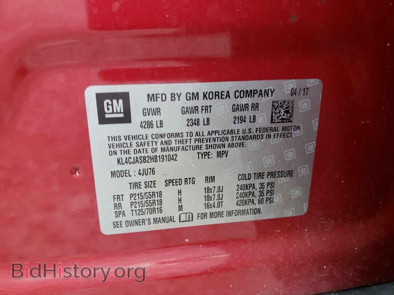 2017 BUICK ENCORE - VIN: KL4CJASB2HB191042 - Photo 13