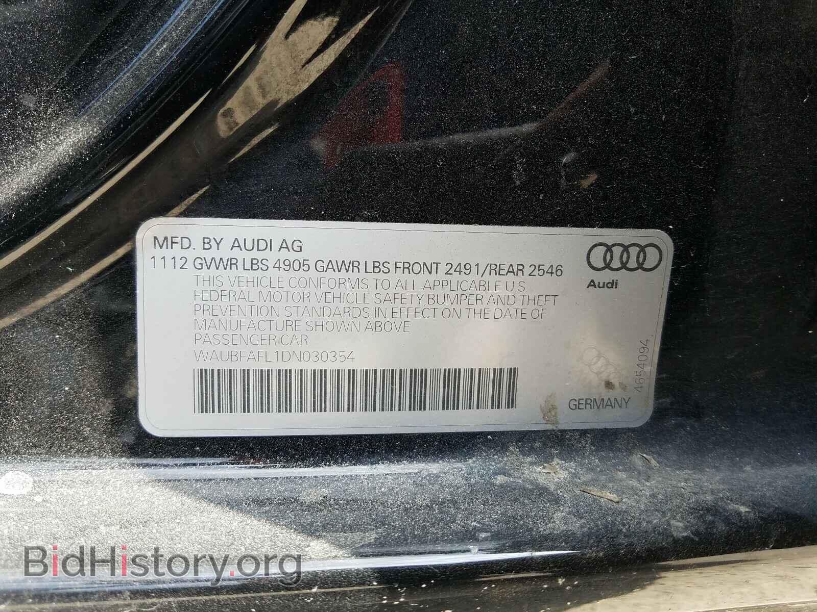 2013 AUDI A4 - VIN: WAUBFAFL1DN030354 - Фото 10