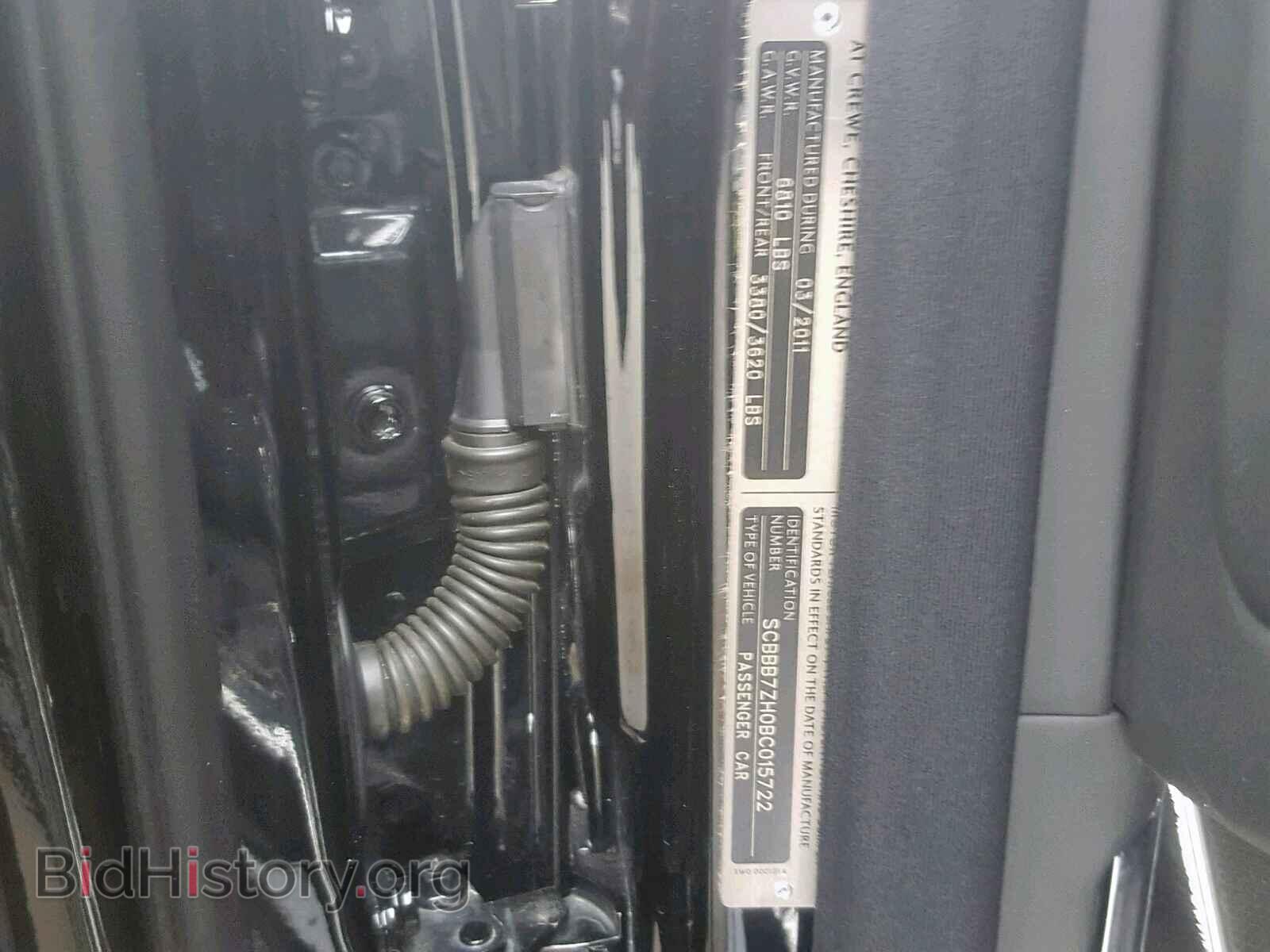 2011 BENTLEY ALL MODELS - VIN: SCBBB7ZH0BC015722 - Photo 10