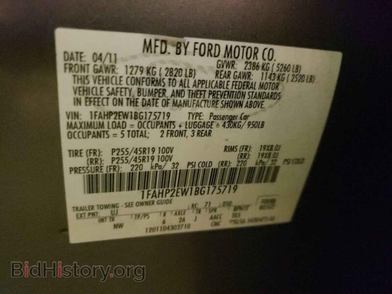 2011 Ford TAURUS (VIN 1FAHP2EW1BG175719) — photo 10 of 10