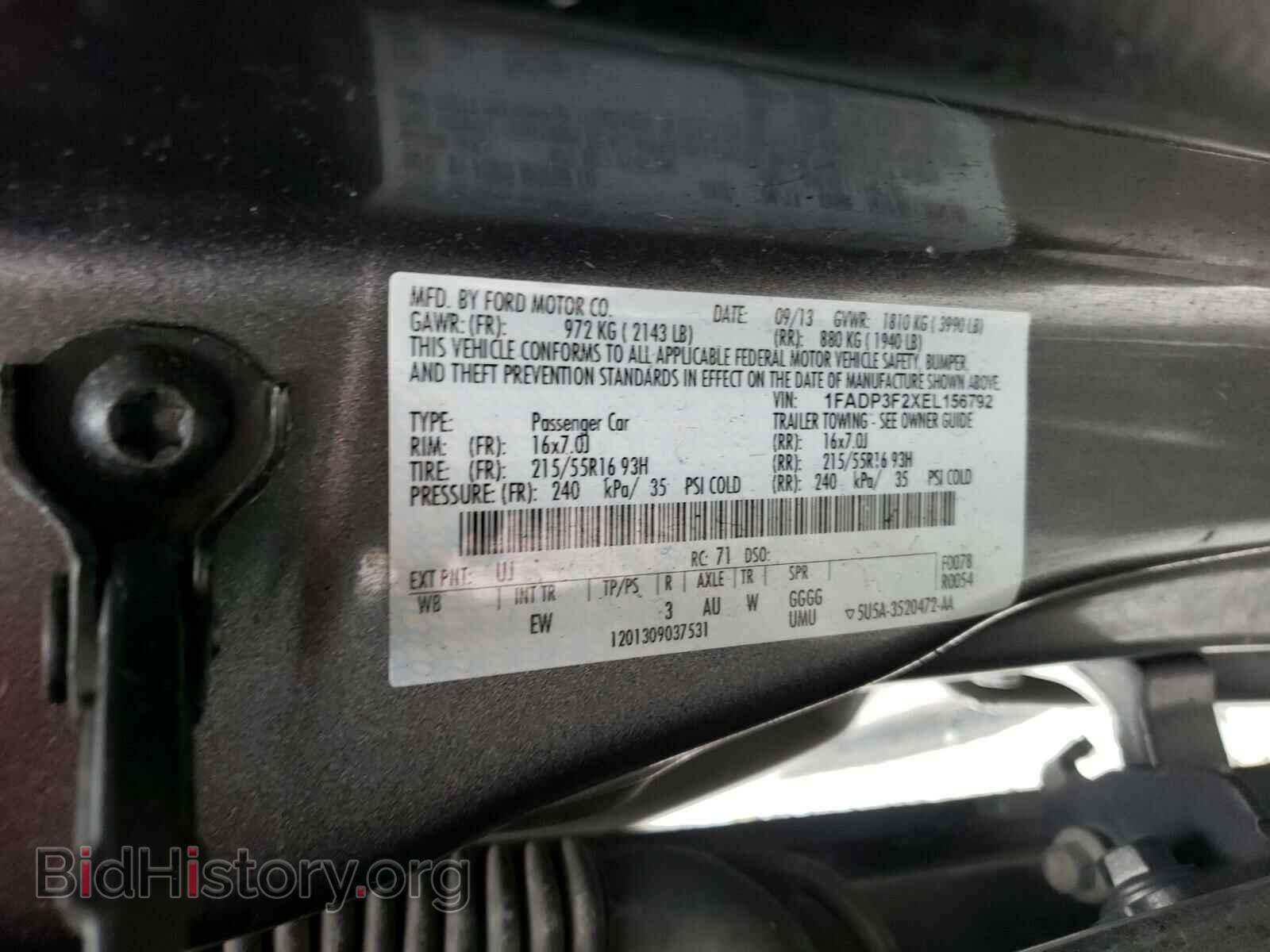 2014 FORD FOCUS - VIN: 1FADP3F2XEL156792 - Photo 10