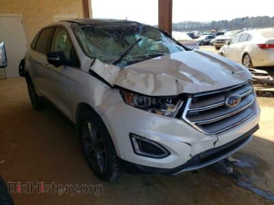 2015 Ford EDGE Edge Titan, белый — VIN 2FMPK3K87FBB76124, Copart