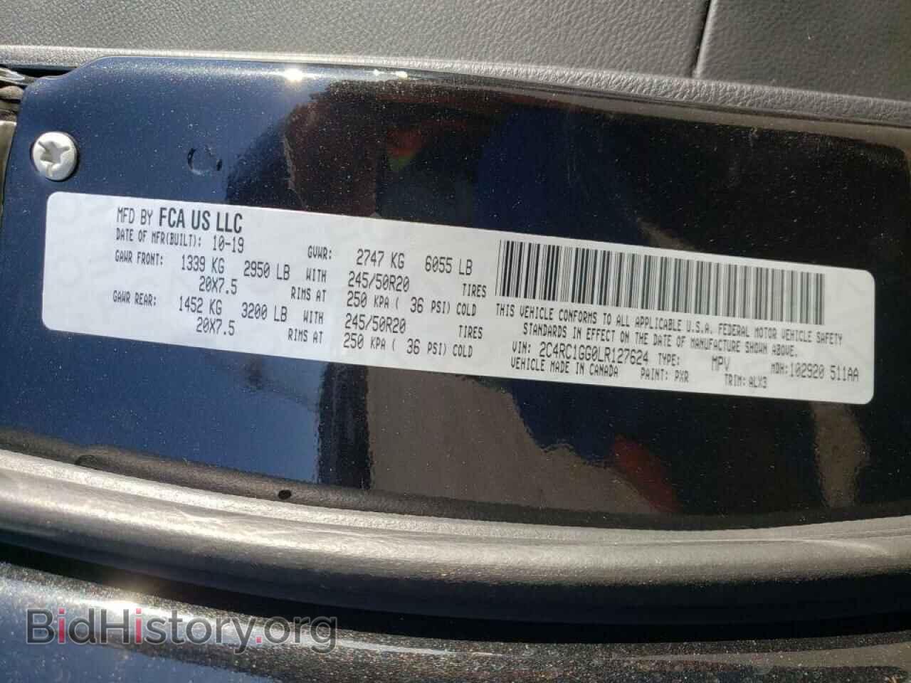 2020 CHRYSLER PACIFICA - VIN: 2C4RC1GG0LR127624 - Photo 10