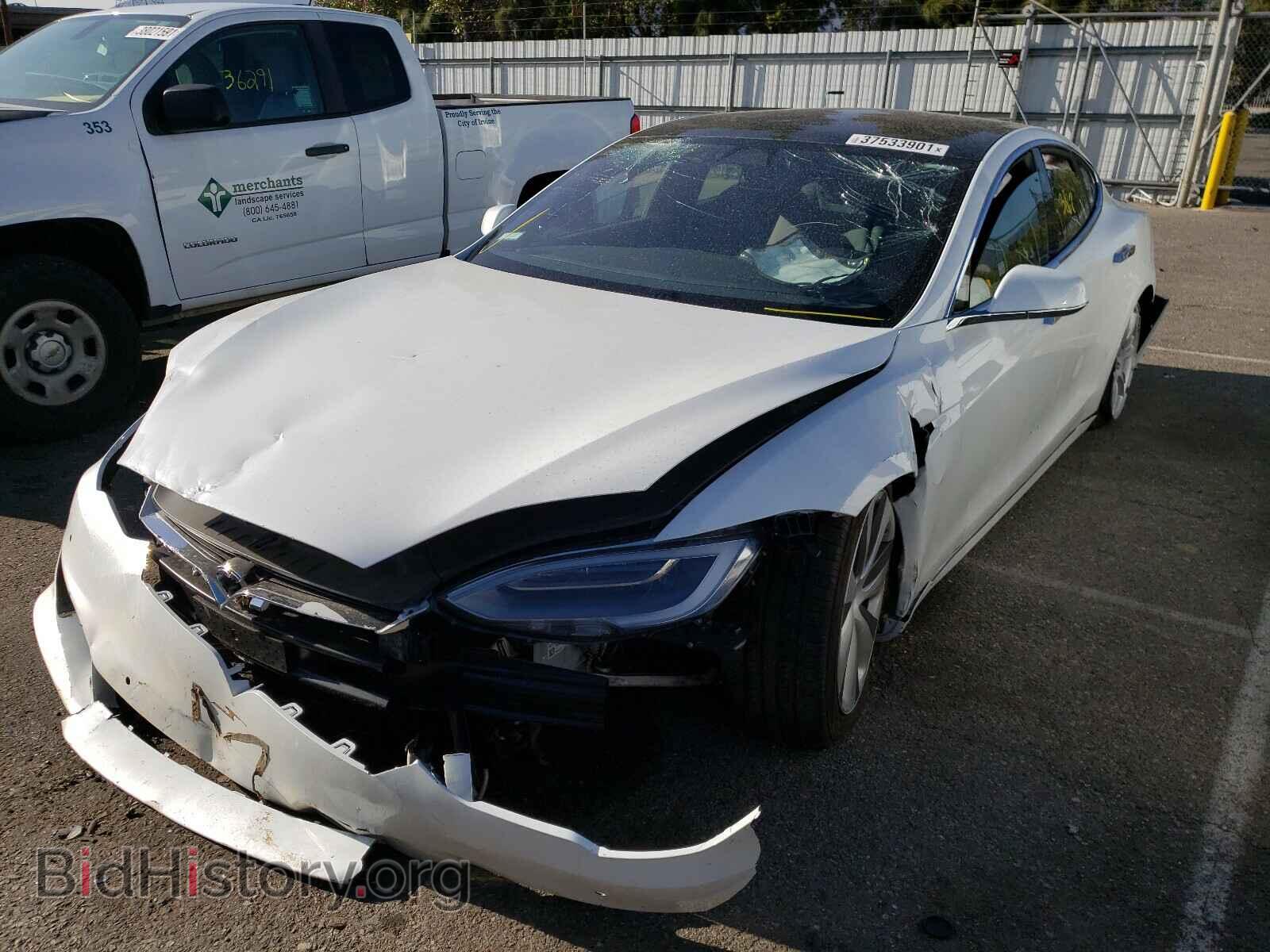 2021 TESLA MODEL S - VIN: 5YJSA1E21MF425885 - Фото 2