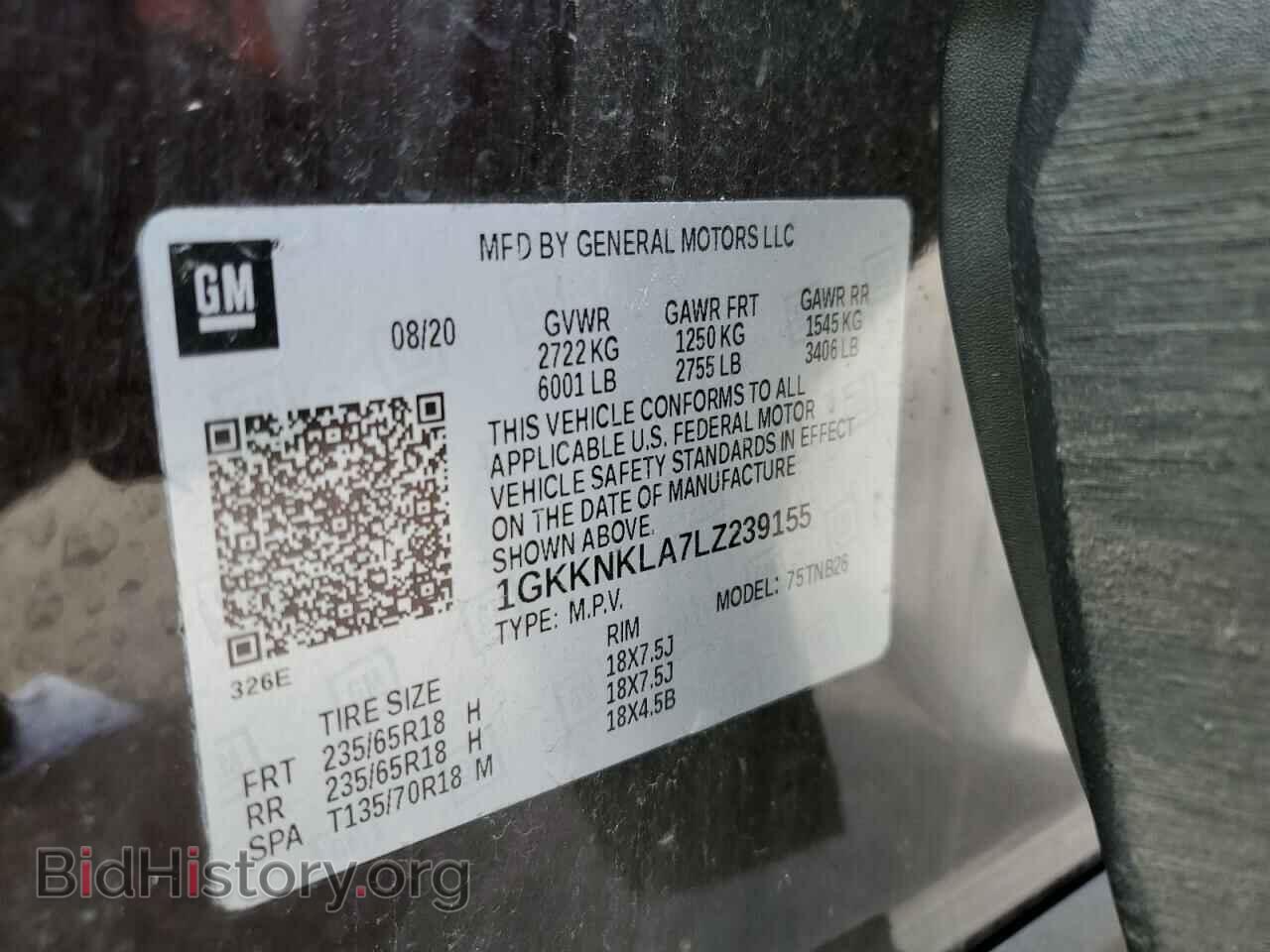 2020 GMC ACADIA - VIN: 1GKKNKLA7LZ239155 - Фото 13
