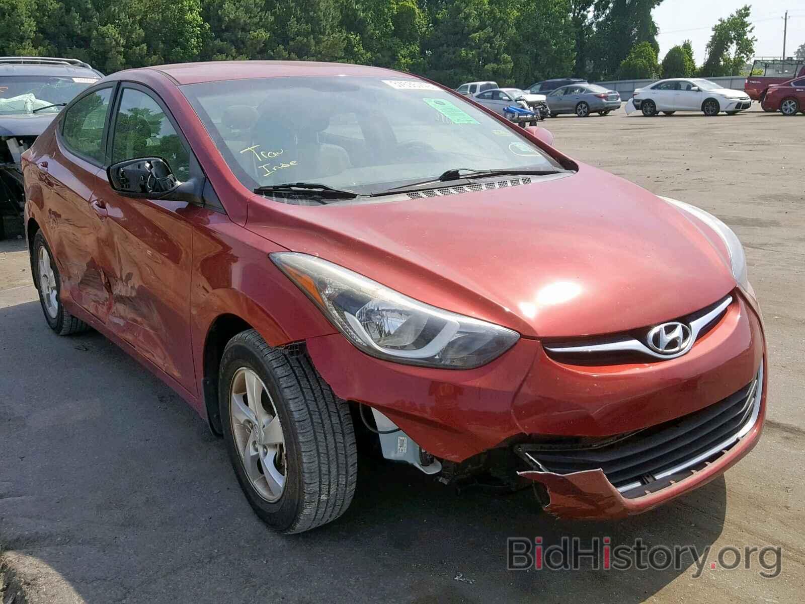 Photo 5NPDH4AE0EH546318 - HYUNDAI ELANTRA 2014