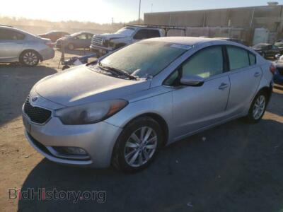2014 Kia FORTE EX, серебристый — VIN KNAFX4A86E5109460, Copart