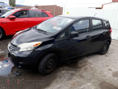 2014 Nissan VERSA S, черный — VIN 3N1CE2CP4EL382193, Copart