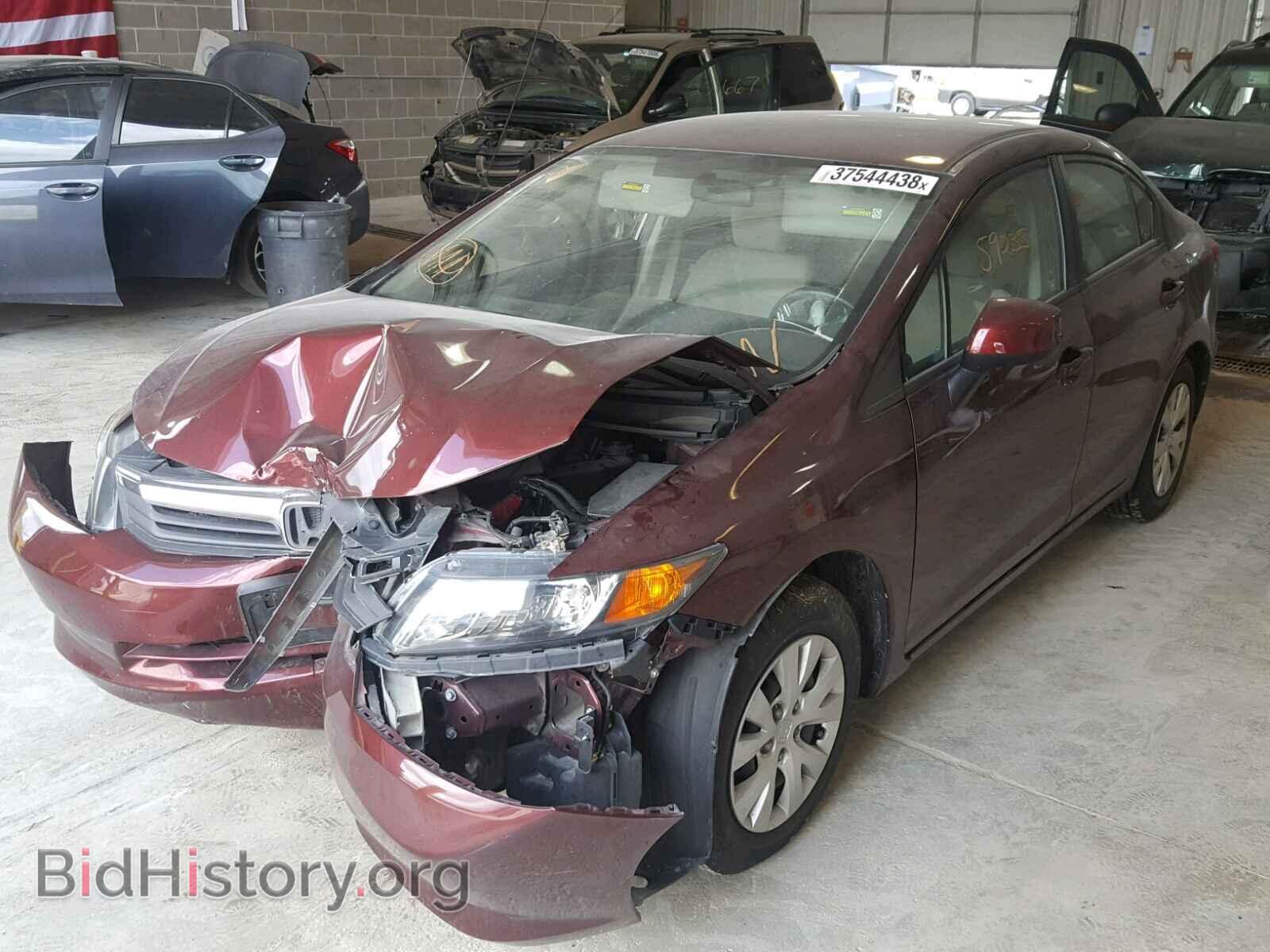 2012 HONDA CIVIC LX - VIN: 19XFB2F57CE077639 - Фото 2