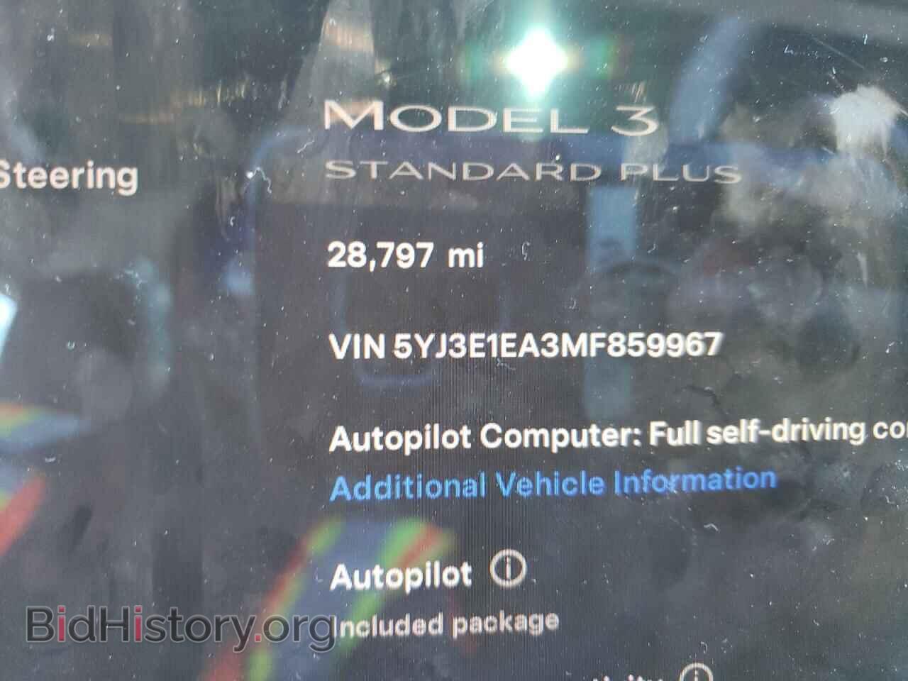 2021 TESLA MODEL 3 - VIN: 5YJ3E1EA3MF859967 - Photo 9