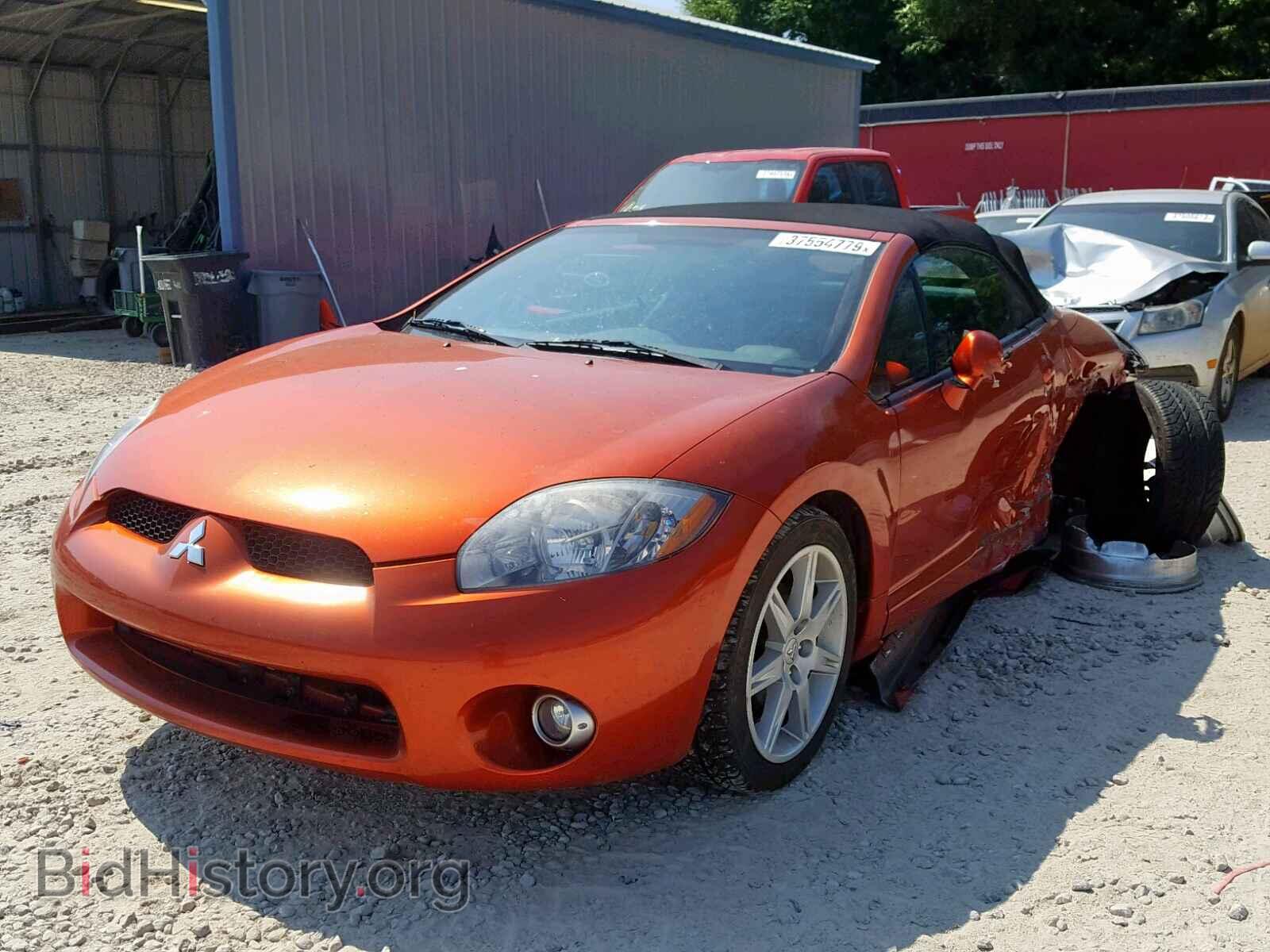 2007 MITSUBISHI ECLIPSE - VIN: 4A3AL35T57E021629 - Фото 2