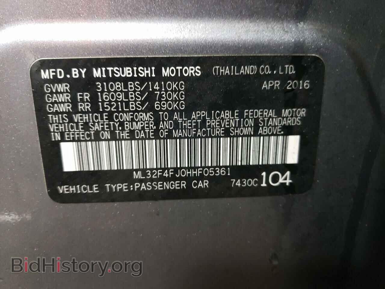 2017 MITSUBISHI MIRAGE - VIN: ML32F4FJ0HHF05361 - Фото 12
