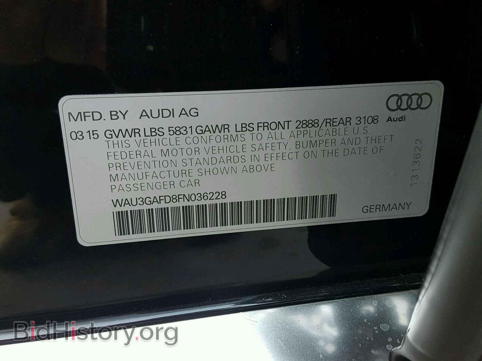 2015 AUDI A8 - VIN: WAU3GAFD8FN036228 - Photo 10