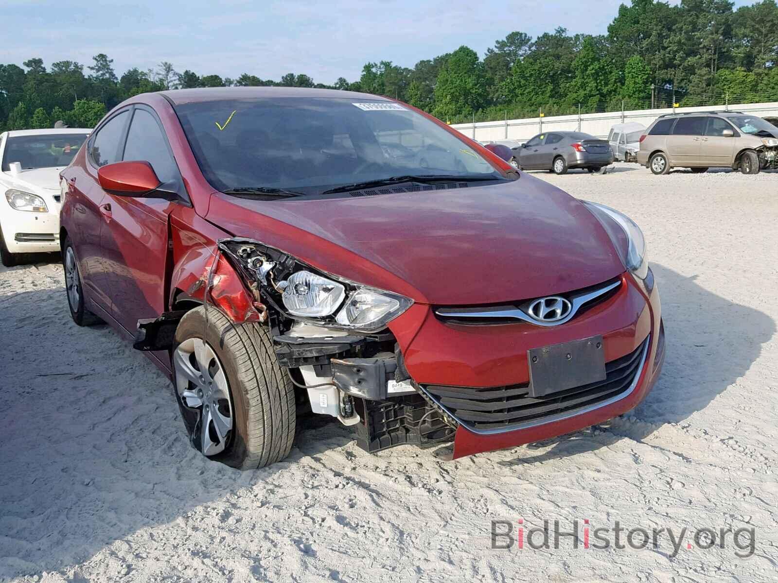 Photo 5NPDH4AE5GH747277 - HYUNDAI ELANTRA 2016