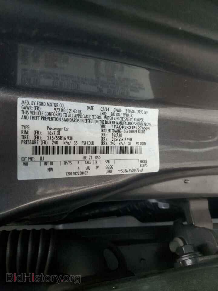 2014 FORD FOCUS - VIN: 1FADP3K21EL276504 - Photo 12
