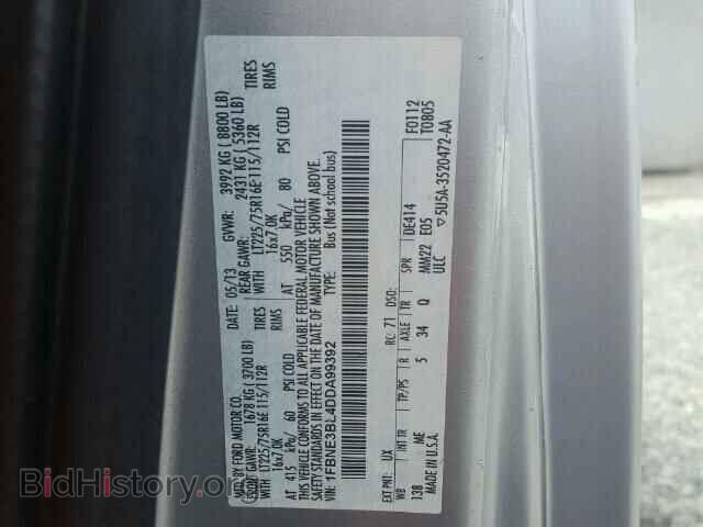 2013 FORD ECONOLINE - VIN: 1FBNE3BL4DDA99392 - Photo 10