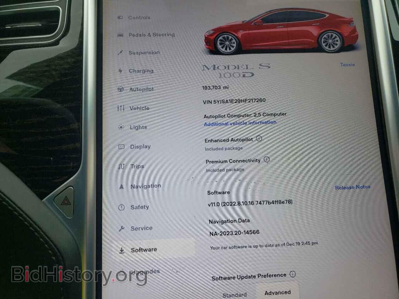 2017 TESLA MODEL S - VIN: 5YJSA1E29HF217260 - Фото 9