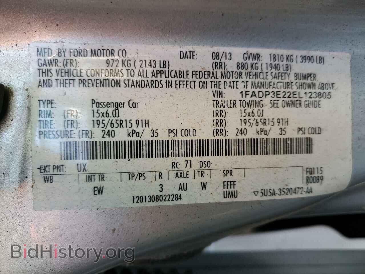 2014 FORD FOCUS - VIN: 1FADP3E22EL123805 - Photo 13